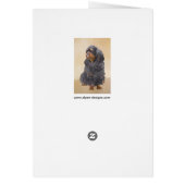 Engelse Toy Spaniel Schilderij Originele Dier Kuns (Achterkant)