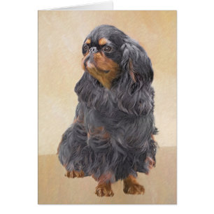 Engelse Toy Spaniel Schilderij Originele Dier Kuns