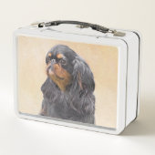 Engelse Toy Spaniel Schilderij Originele Dier Kuns (Achterkant)