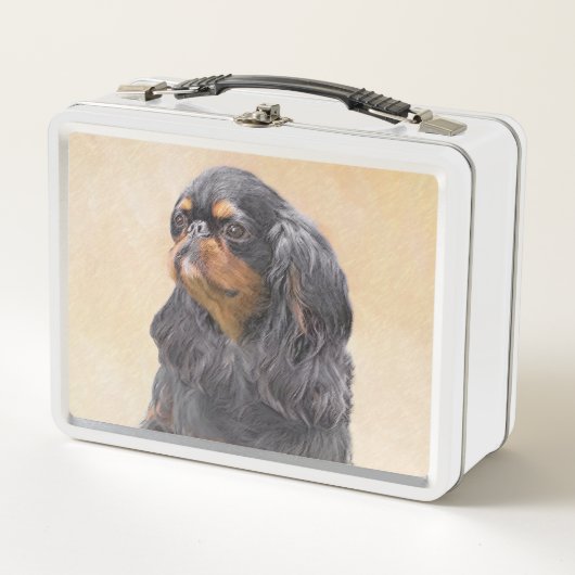 Engelse Toy Spaniel Schilderij Originele Dier Kuns (Voorkant)