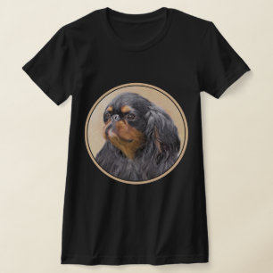 Engelse Toy Spaniel Schilderij Originele Dier Kuns T-shirt