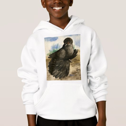 Engelse Trompetduif Dun (Voorkant)