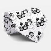 Engelse trompetduiven stropdas (Opgerold)