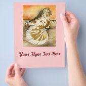 Engelse Trompetter Duif Gele Spat Flyer (Hand)