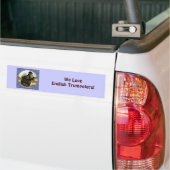 Engelse trompettist Pigeon Blue Lijst Bumpersticker (Op Truck)