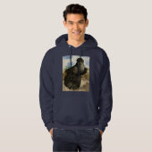 Engelse Trumpeter Dun Pigeon Hoodie (Voorkant volledig)