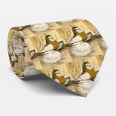 Engelse Trumpeter Yellow Magpie Stropdas (Opgerold)