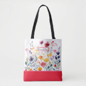 Engelse Tuin Bloemen Tote Bag (Voorkant)