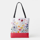 Engelse Tuin Bloemen Tote Bag (Achterkant)