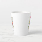 Engelse Tuin Boeket Beste Mam Ooit Moederdag Latte Mok (Voorkant)