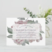 Engelse tuin doop of doop uitnodiging (Staand voorkant)