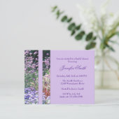 Engelse tuin Florals Bridal Shower Uitnodiging (Staand voorkant)