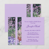 Engelse tuin Florals Bridal Shower Uitnodiging (Voorkant / Achterkant)