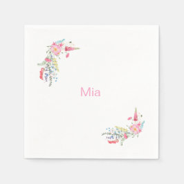 Engelse Tuin Gepersonaliseerd Verjaardagsfeest Servet