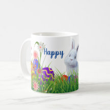 Engelse Tuin Happy Pasen Konijn & Kleurrijke Eiere
