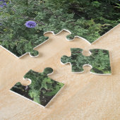 Engelse tuin, kleurrijk, ventilatorgrens legpuzzel (Zijkant)