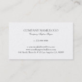 Engelse tuin kleurrijke bloemen krans business ca visitekaartje (Achterkant)