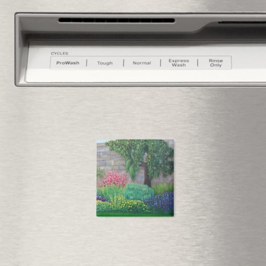 Engelse tuin—Koelkast magneet (Insitu (Vaatwasser))