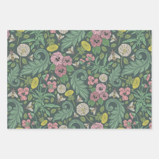 Engelse Tuin Mix Inpakpapier Vel (Voorkant 3)