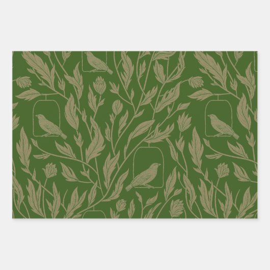 Engelse Tuin Mix Inpakpapier Vel (Voorkant)