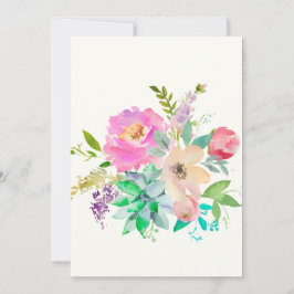 Engelse Tuin Monogram voor Middag Kaart