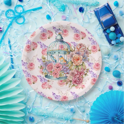 Engelse tuin papieren bordje (Feest)