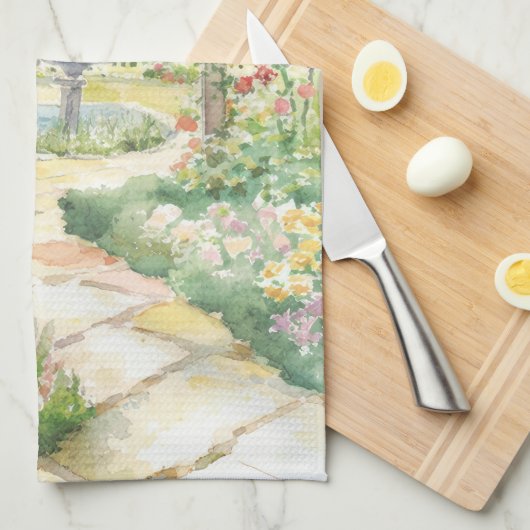 Engelse tuin theedoek (Quarter Fold)