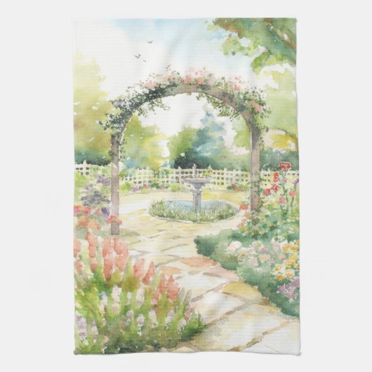 Engelse tuin theedoek (Verticaal)