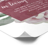 Engelse Tuin Trouwherdenking Bord Poster (Hoek)