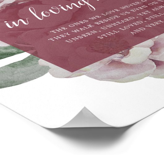 Engelse Tuin Trouwherdenkingbord Poster (Hoek)