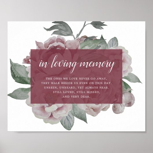 Engelse Tuin Trouwherdenkingbord Poster (Voorkant)