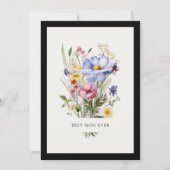 Engelse Tuinboeket Beste Moeder Ooit Moederdag Feestdagenkaart (Voorkant)