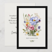 Engelse Tuinboeket Beste Moeder Ooit Moederdag Feestdagenkaart (Voorkant / Achterkant)