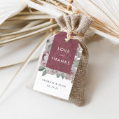 Engelse tuinbruiloft Hartelijk dank Cadeaulabel