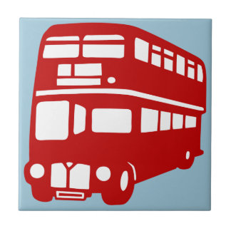 Engelse tweetrapsbus tegeltje