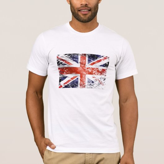 Engelse Union Jack Britse vlag T-shirt (Voorkant)