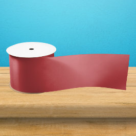 Engelse Vermiljoen Solid Color Satijnen Lint