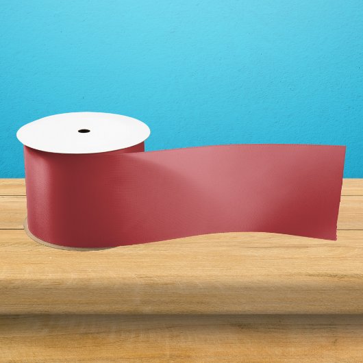 Engelse Vermiljoen Solid Color Satijnen Lint