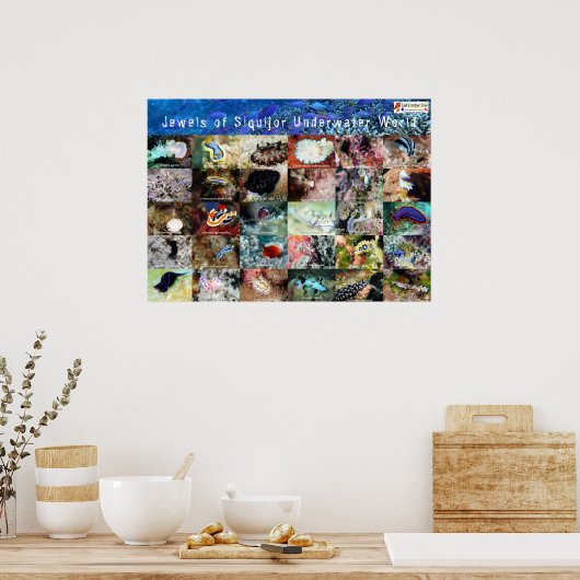 Engelse versie: Jewels of under Water Siquijor Poster (Keuken)