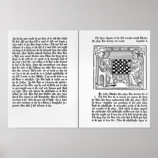 Engelse vertaling van "De Ludo Saccorum" Poster (Voorkant)