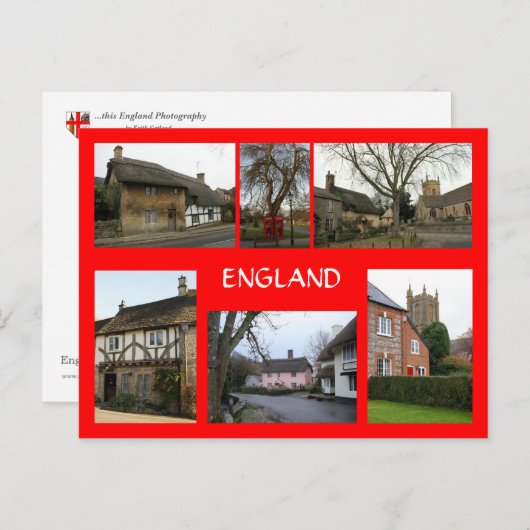 Engelse Village Scenes Briefkaart (Voorkant / Achterkant)