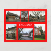 Engelse Village Scenes Briefkaart (Voorkant)