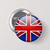 Engelse vlag 2.0 ronde button 5,7 cm (Voorkant /achterkant)