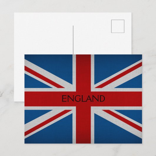 Engelse vlag briefkaart (Voorkant / Achterkant)