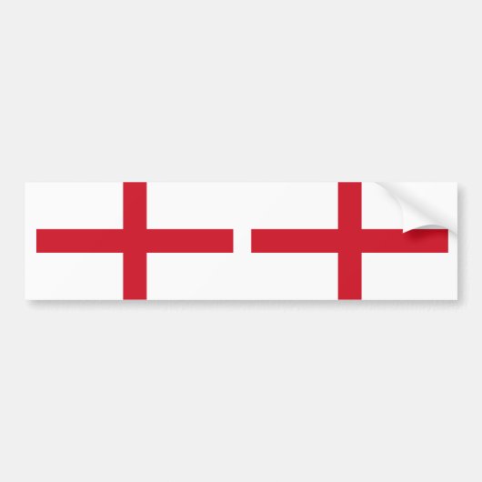 Engelse vlag bumpersticker (Voorkant)