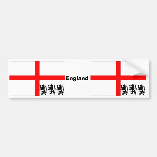 Engelse vlag bumpersticker (Voorkant)