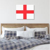 Engelse vlag canvas afdruk (Insitu (Slaapkamer))