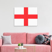 Engelse vlag canvas afdruk (Insitu (Woonkamer))