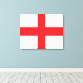 Engelse vlag canvas afdruk (Insitu (Houten vloer))