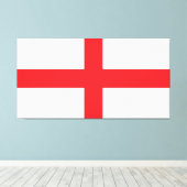 Engelse vlag canvas afdruk (Insitu (Houten vloer))